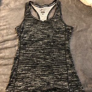 Nike Heathered Black & White Tank